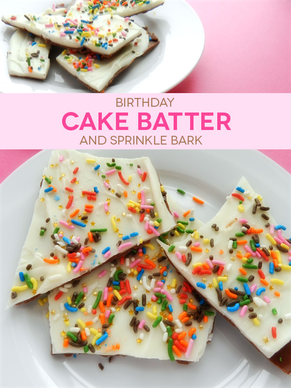 LET'S EAT: BIRTHDAY CAKE BATTER AND SPRINKLE BARK | SAS+ROSE