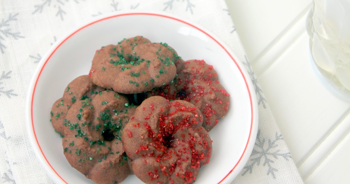 Cherry Tea Cakes Chocolate Almond Spritz Cookies