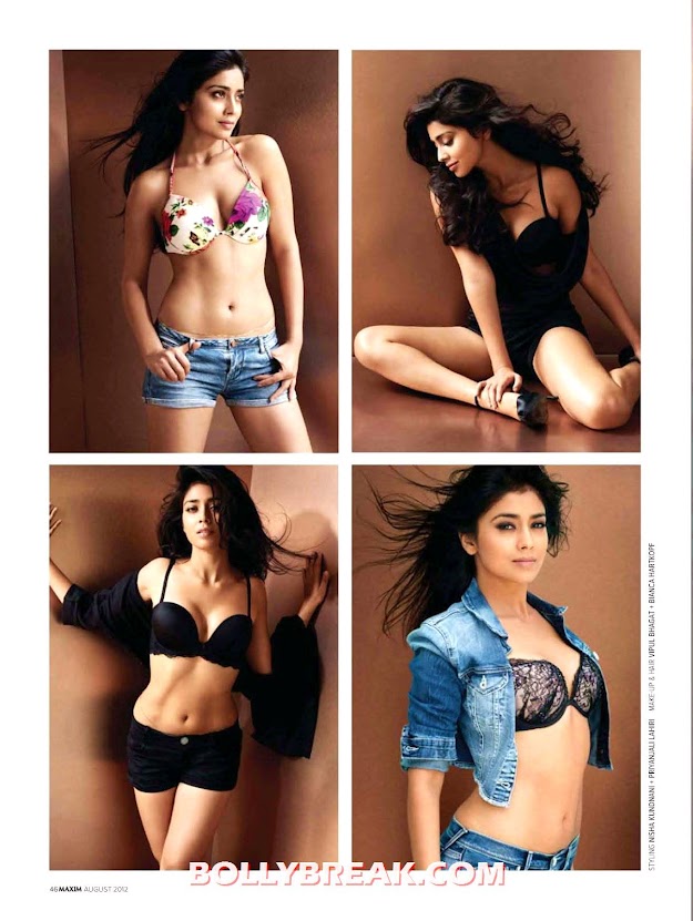 Shriya Saran Maxim HD Bikini Scans - August 2012