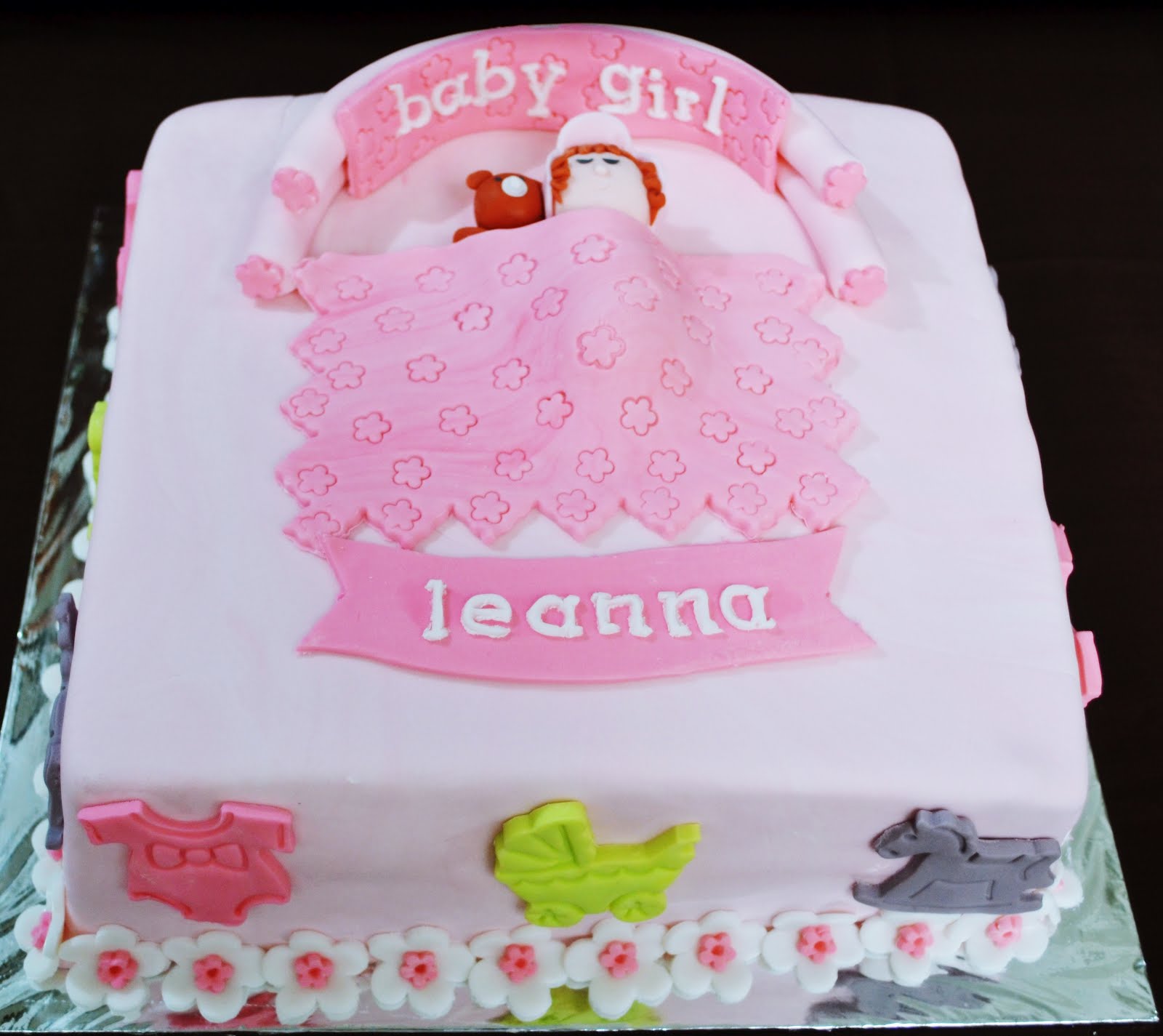 AYLA'S N AYRA BABY ONE MONTH CAKE