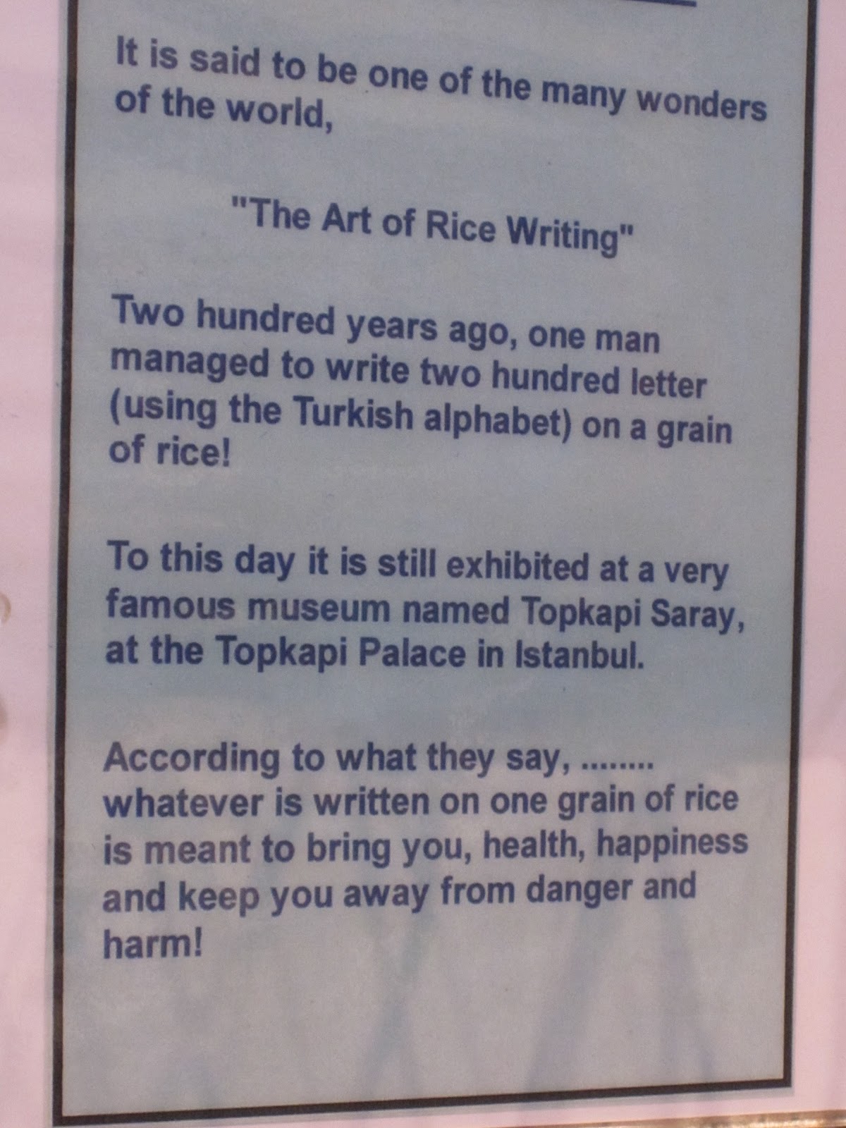 Sweet on You Rice Writing