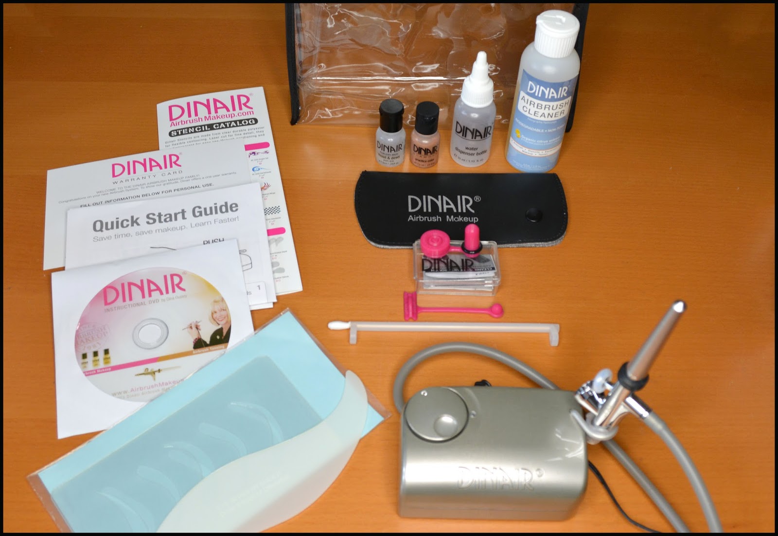The Airbrush Makeup Guru Review Dinair Airbrush Makeup Kit with acne