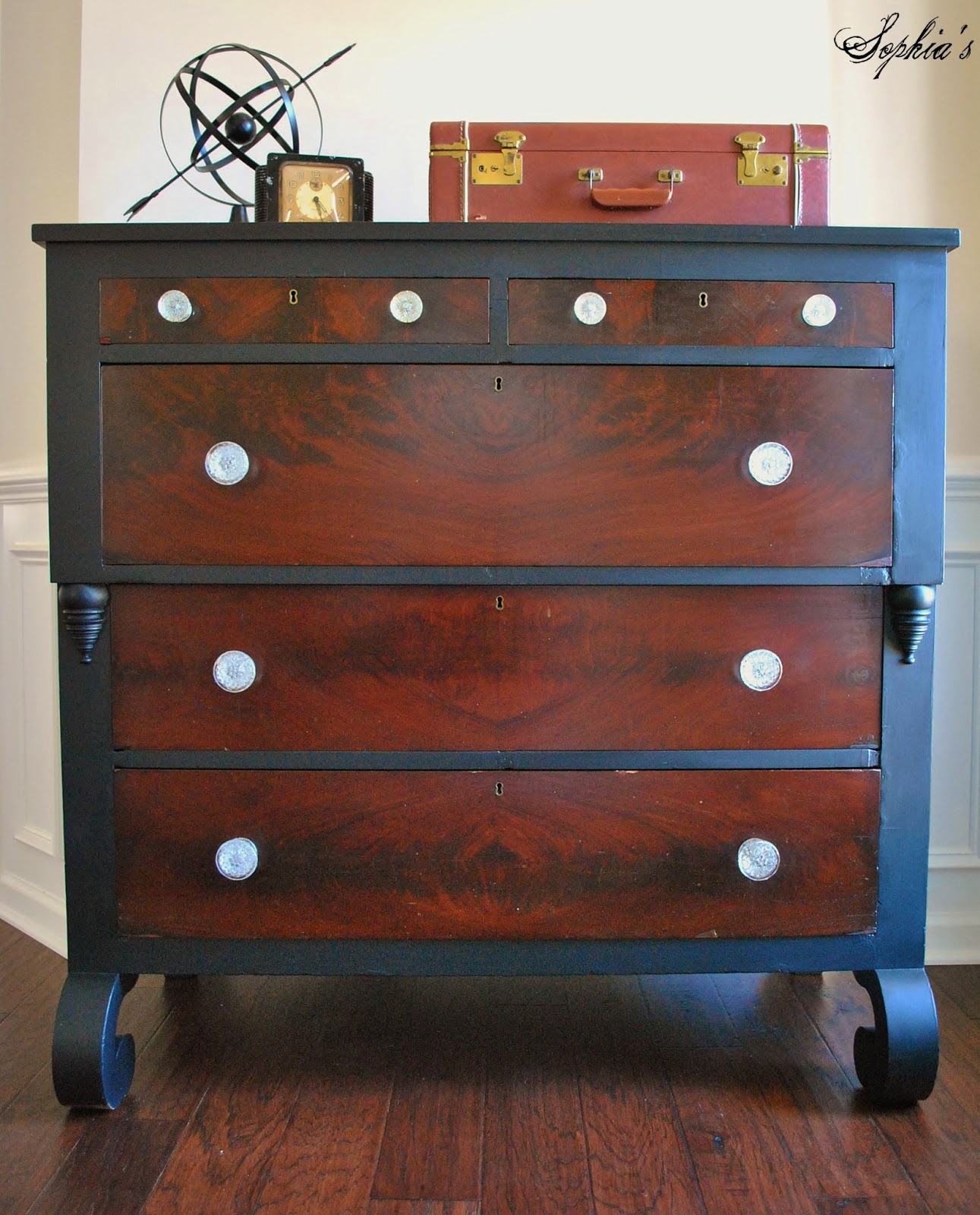 Sophia's Black Empire Dresser