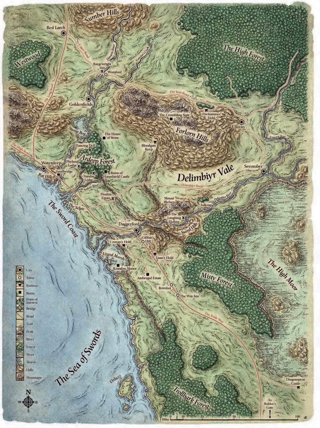 Doomed Forgotten Realms: Sword Coast Gazetteer - Dungeon