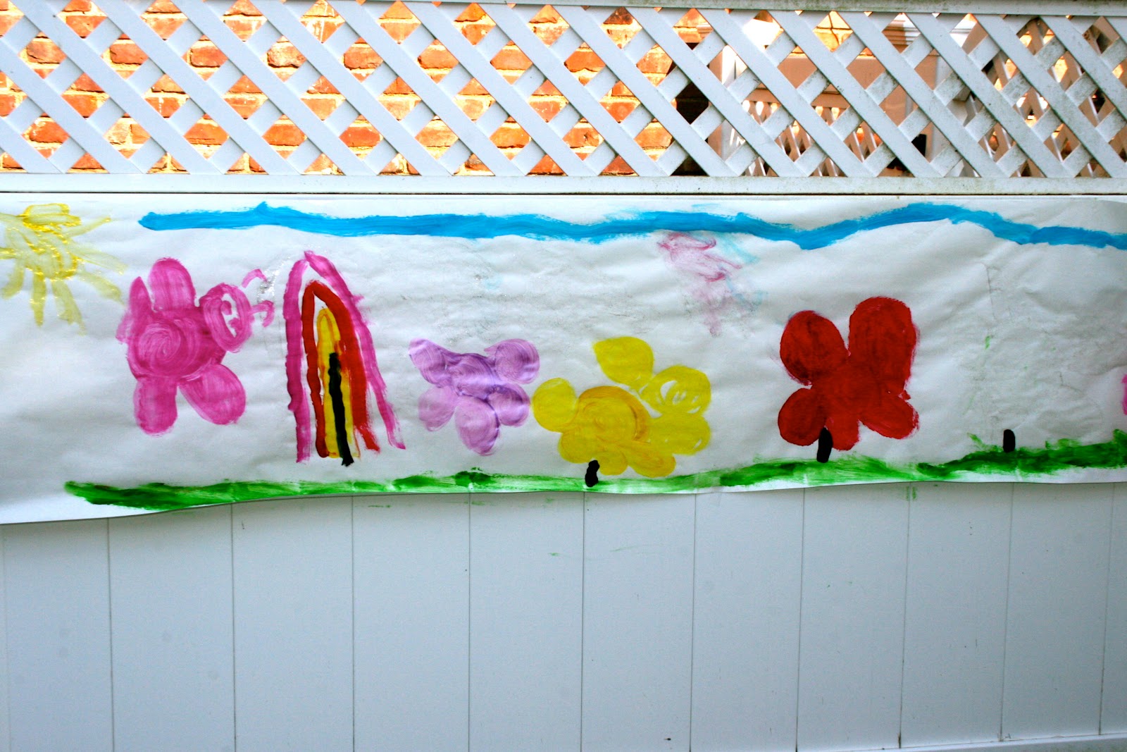 It's All Rainbows & Unicorns Fence Painting