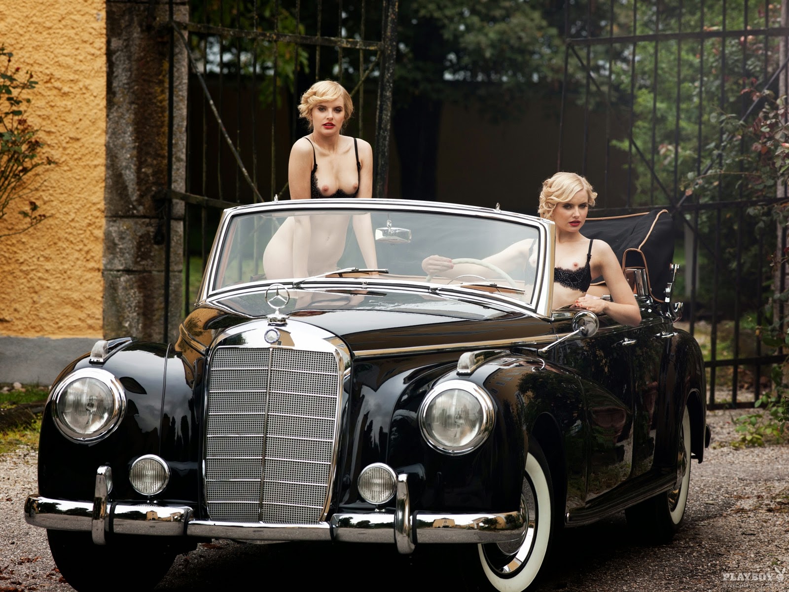 Vintage Classic Cars and Girls: Anna and Lisa Heyse - German Playmates of t...