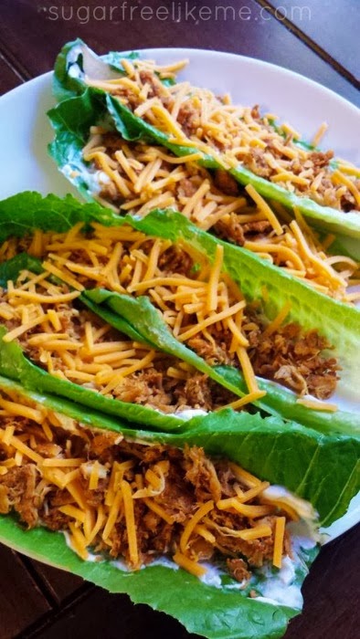 Low Carb Shredded Chicken Tacos