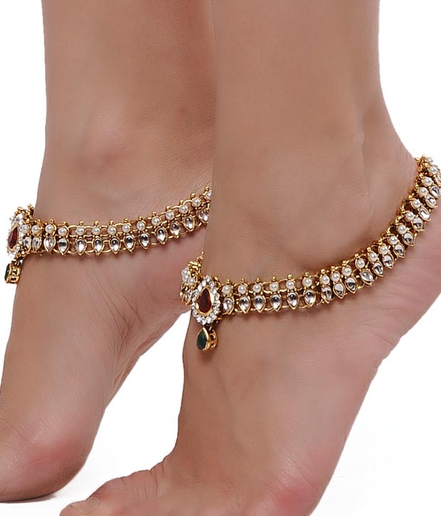 Jewellery for your feet Silver Ethnic Anklets Stylish By Nature By