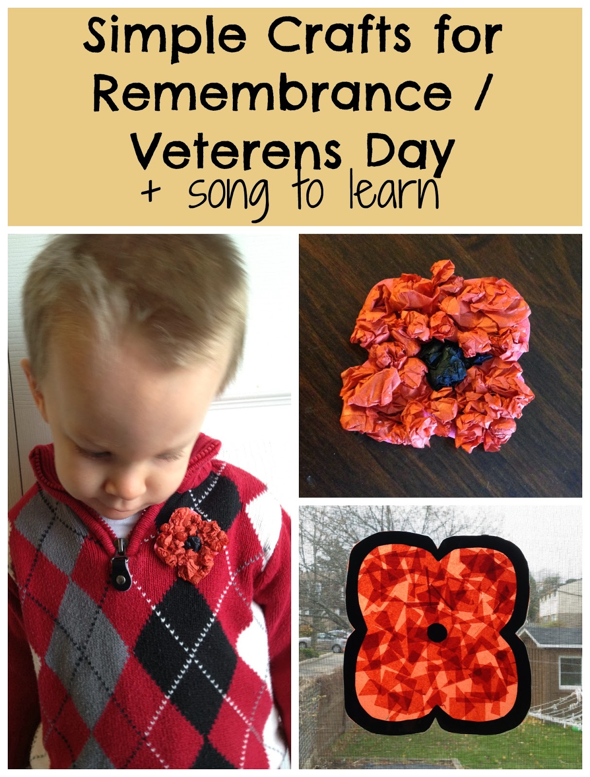 Veterans Day Poppy Craft