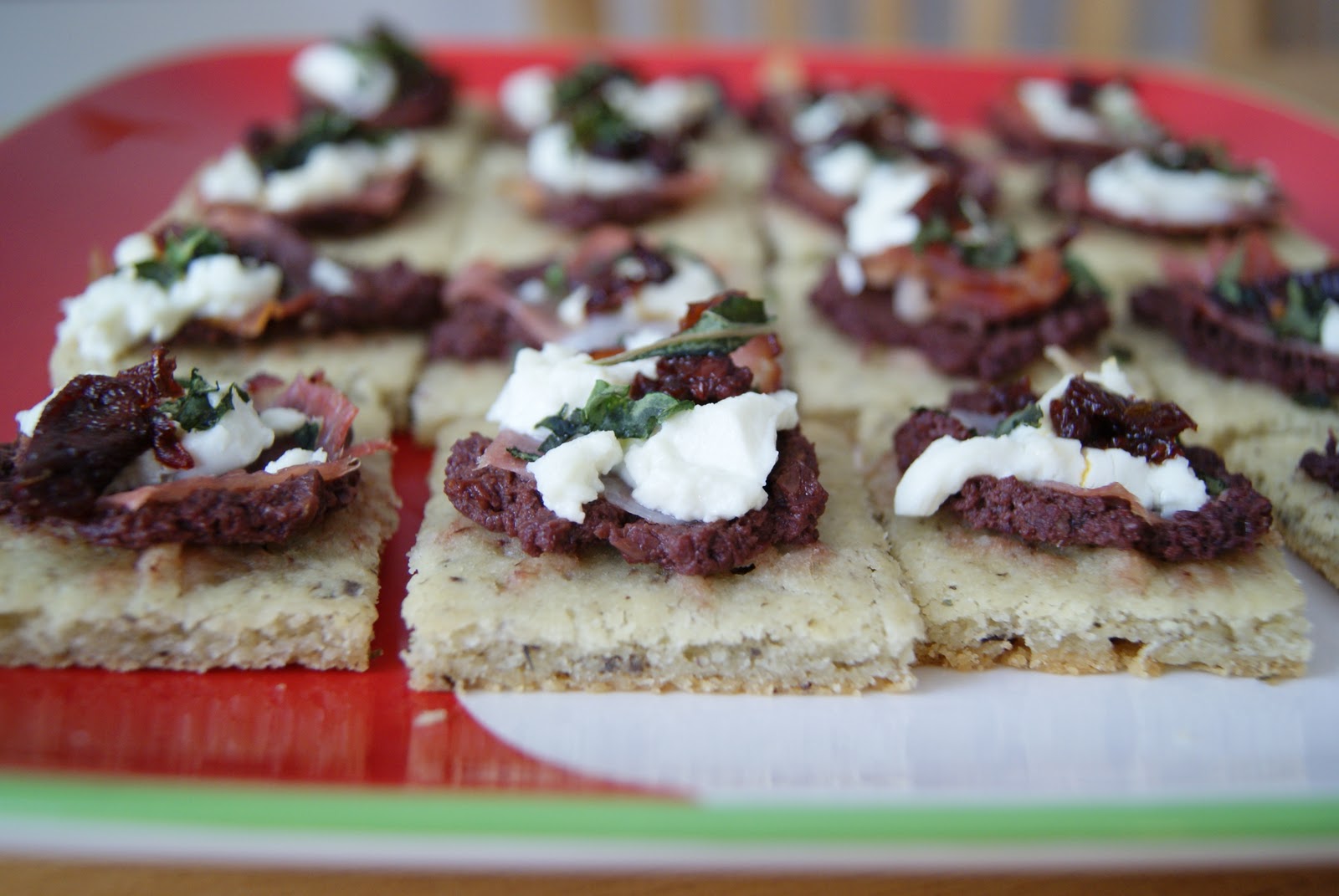 nest full of eggs Tapenade Canapés