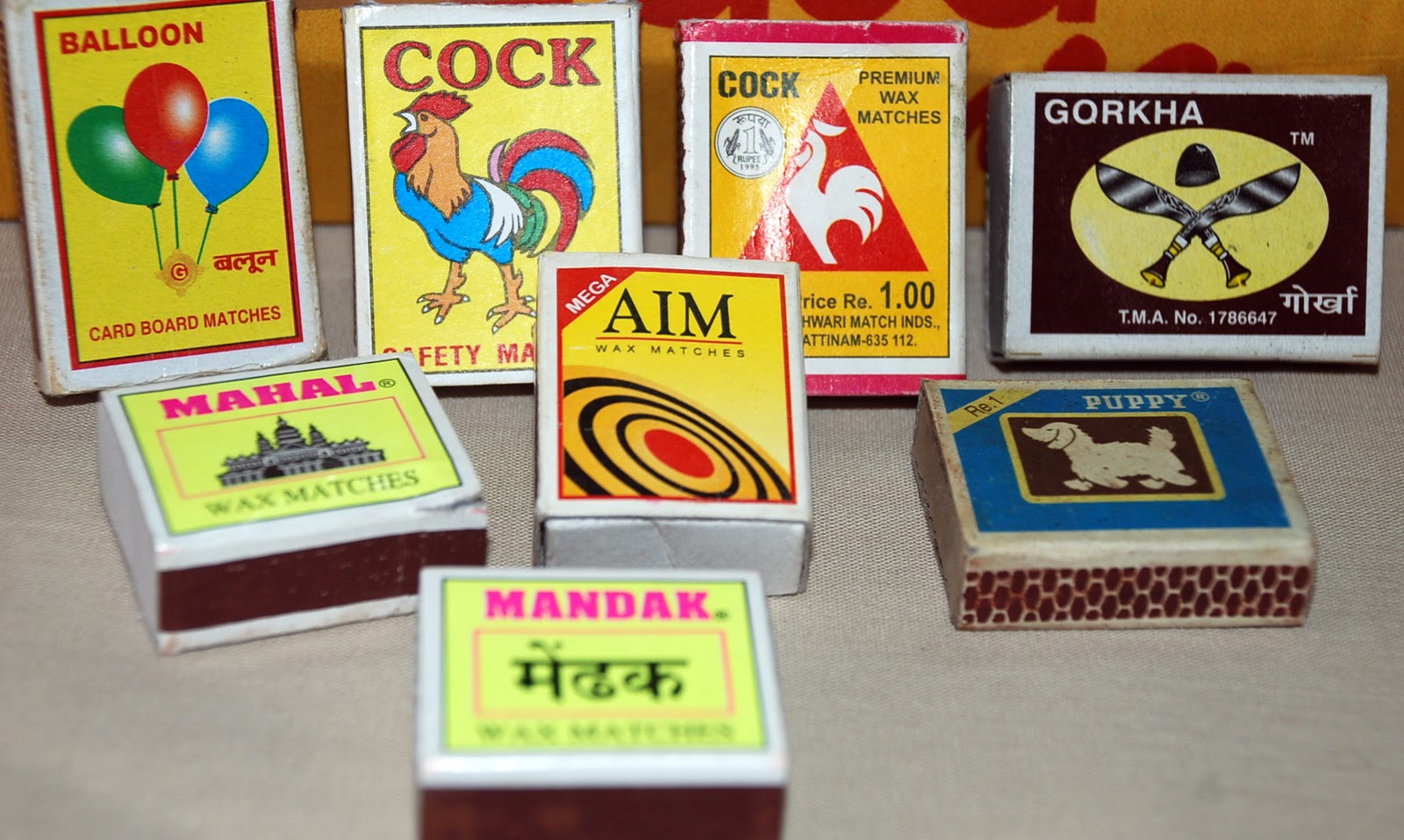 MATCHBOXES AND LABELS COLLECTION INDIA