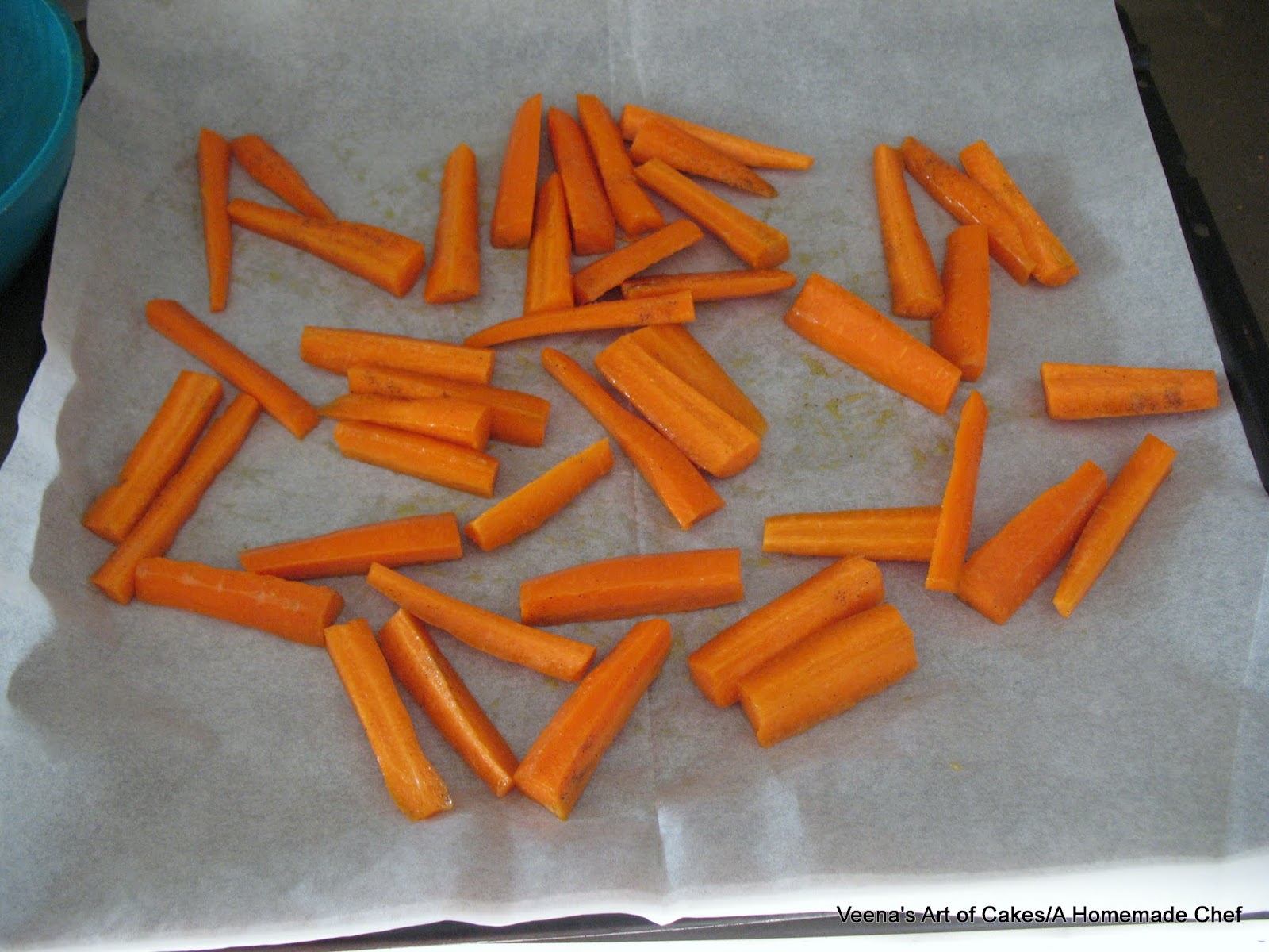 A Homemade Chef Oven Baked Carrot Sticks