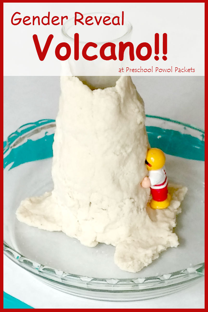 BIG News & Gender Reveal Volcano Science Experiment!! Preschool Powol