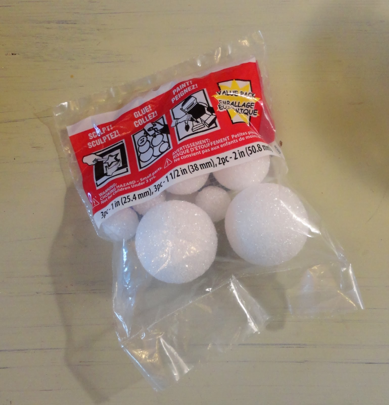 Styrofoam ball snowmen Rachel Teodoro