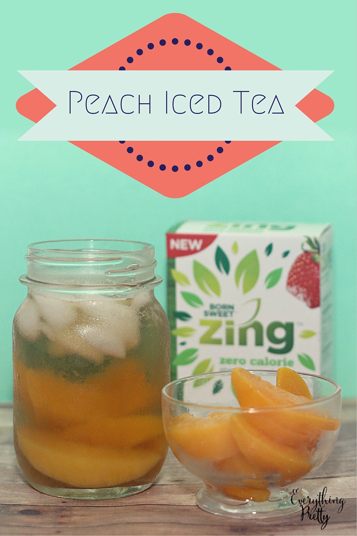 Peach Iced Tea Recipe with Zing™ Zero Calorie Stevia Sweetener