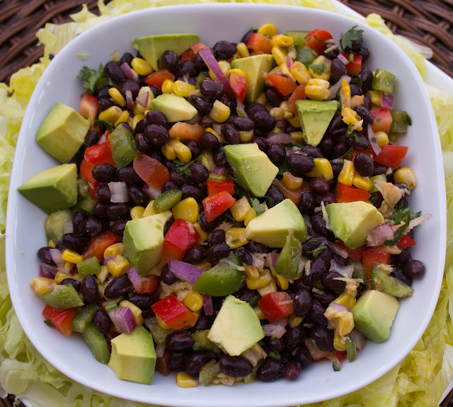 fabulous fridays Black bean salad with avocado
