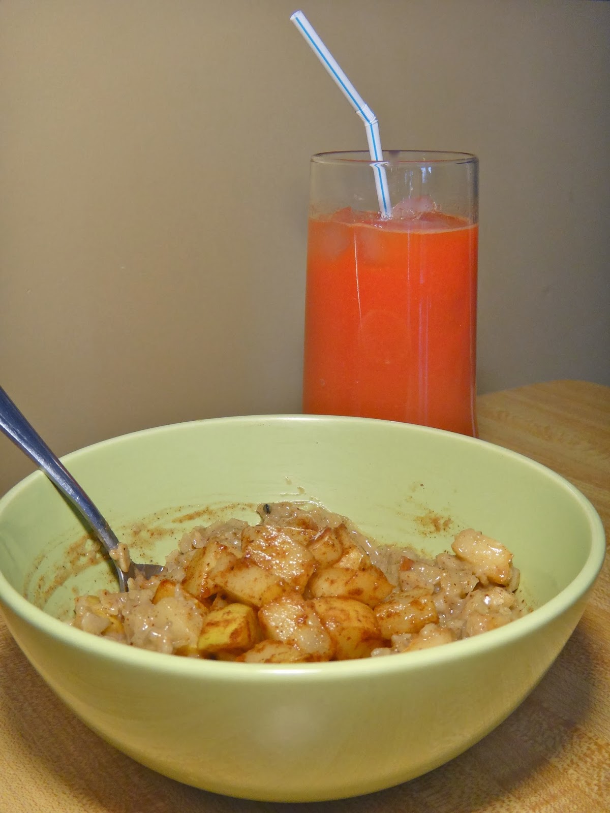 Rice Nog and Pear Oatmeal and A Juice Recipe