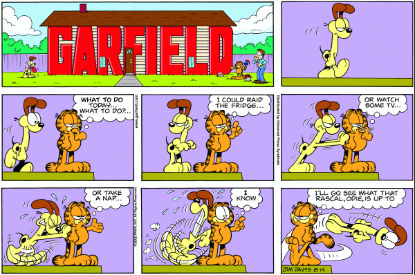 A POP CULTURE ADDICT - IN REHAB: Garfield and Odie BFF's - Best Frenemies  Forever