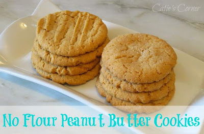 No Flour Peanut Butter Cookies