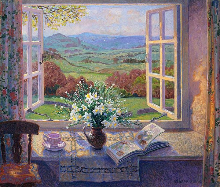 Stephen Darbishire 1940 | British Interiors and Landscape painter Stephen Darbishire 1940 | British Interiors and Landscape painter