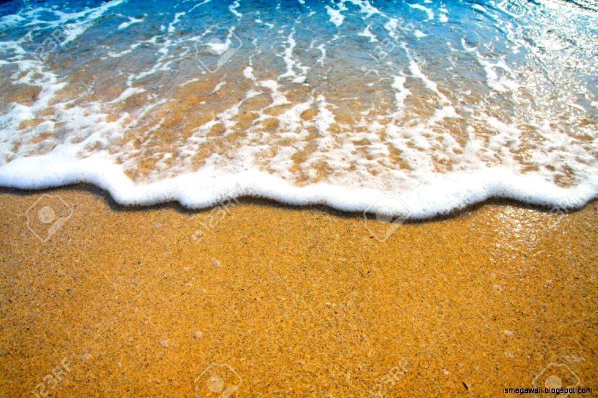 Beach Pictures Waves On Sand | Mega Wallpapers