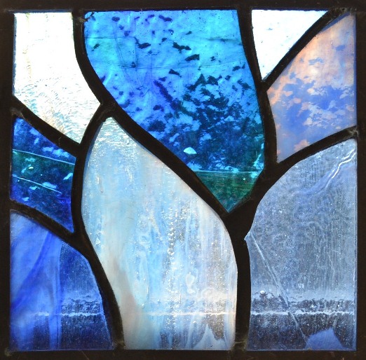 My Creativity Engine Blue Stained Glass Panels