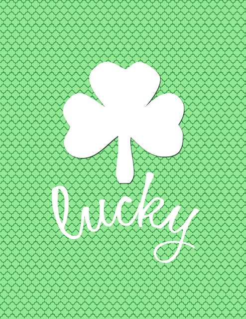 Free Lucky Printable for St. Patrick's Day... just throw it in a frame!