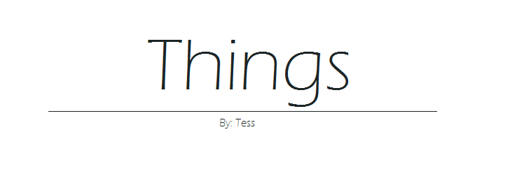 Things