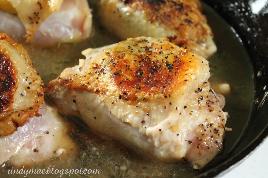 Rindy Mae Lemon & Rosemary Chicken with Pinenut Rice Pilaf