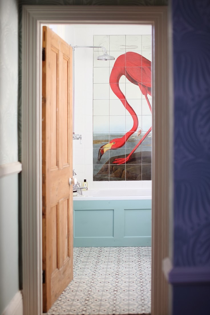 To da loos The flamingo bathroom