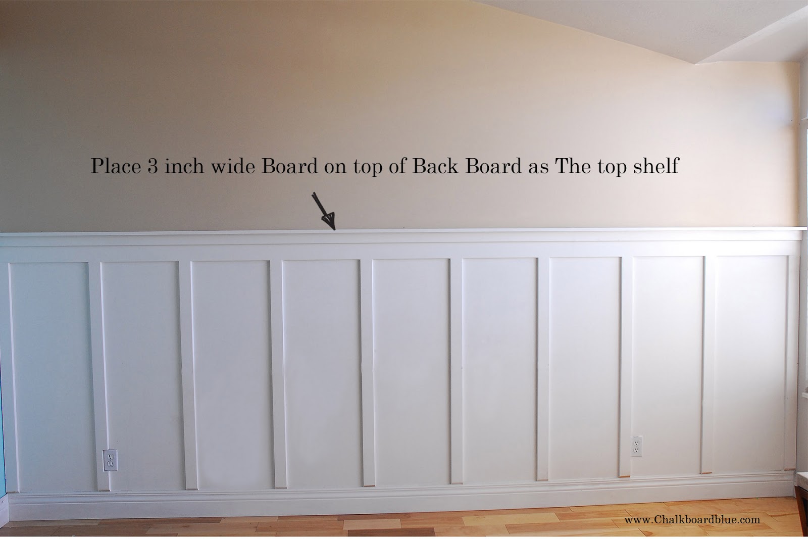 Chalkboard Blue How to do Board and Batten trim