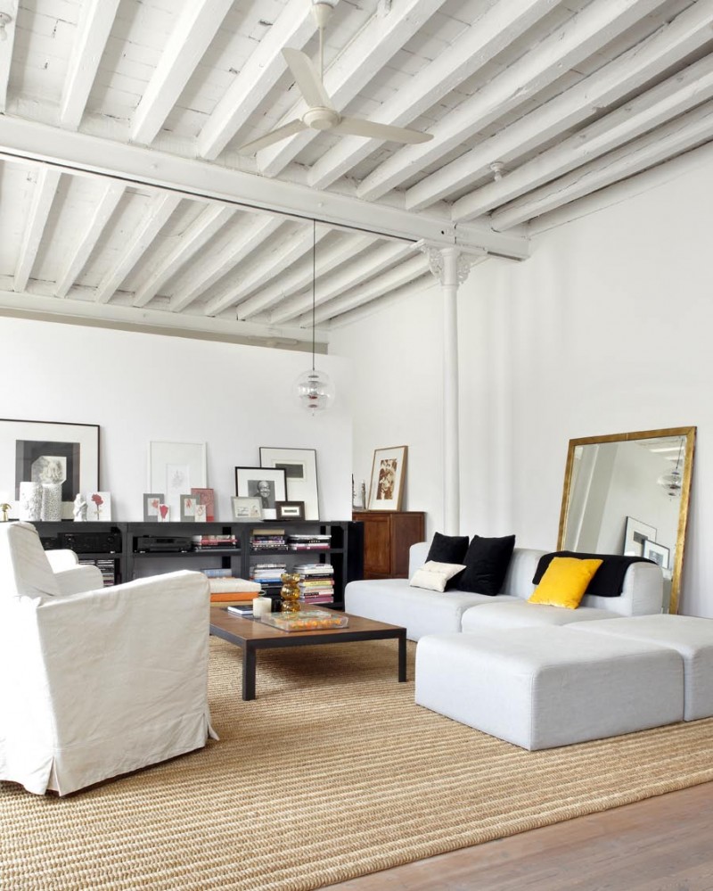 Decoracion Loft Ikea ~ en loft con decoracion blanca, moderna y vintage con sofas de ikea Decoracion Loft Ikea ~ en loft con decoracion blanca, moderna y vintage con sofas de ikea