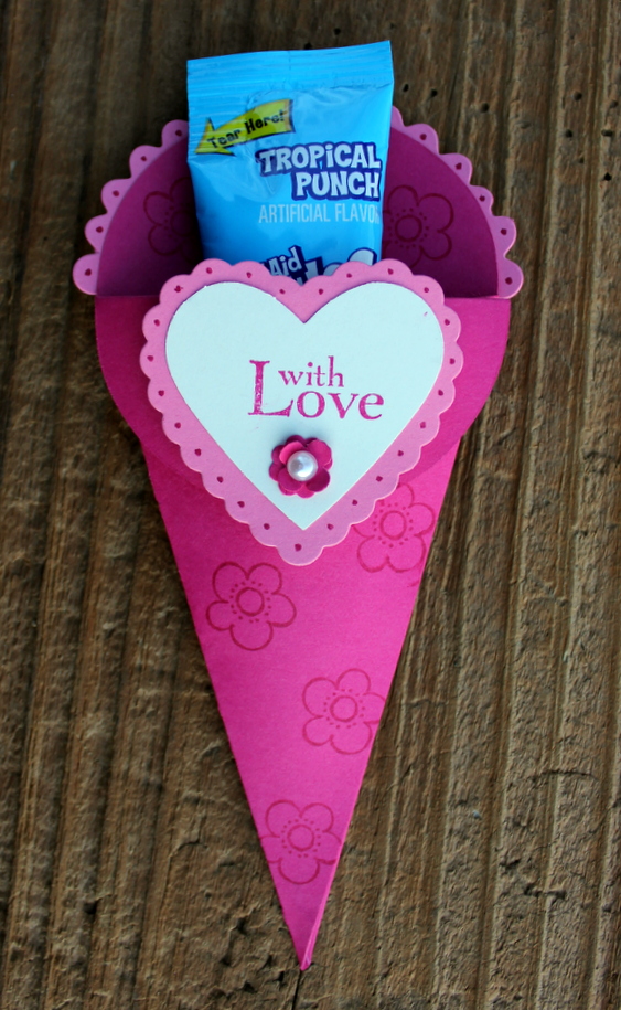 AnnMarie's Stamping Adventures!! Petal cone treat holder!