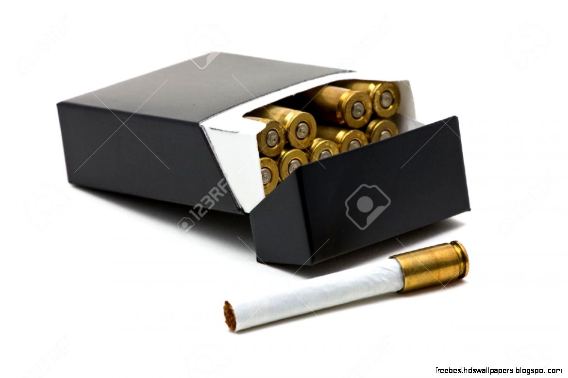 Pack Of Cigarettes With Bullet Casing Filters Smoking Kills Pack Of Cigarettes With Bullet Casing Filters Smoking Kills