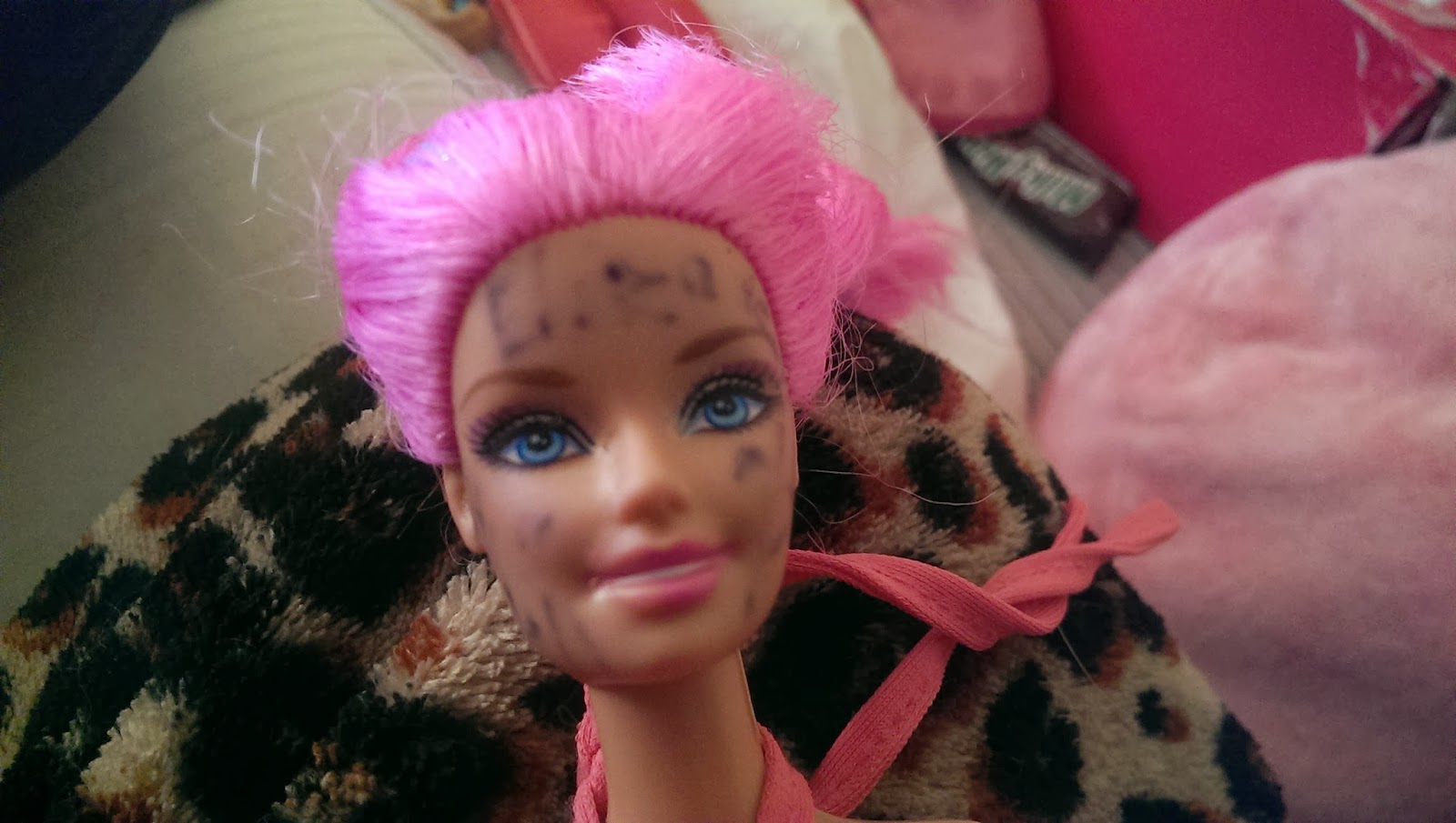 All and Everything Barbie How to Remove Permanent Marker off Pink