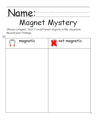 Chalk Talk: A Kindergarten Blog: A Magnetic Attraction