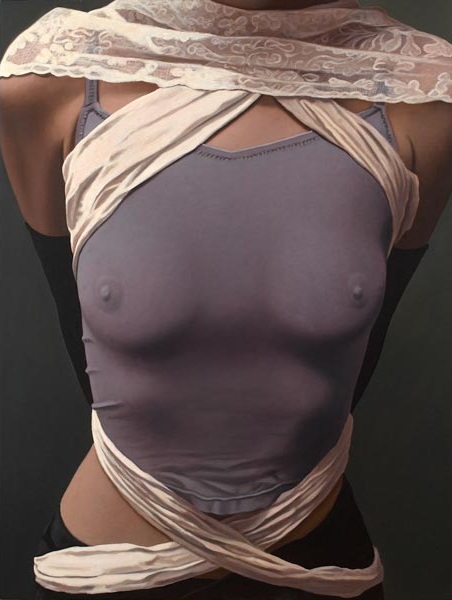 willi kissmer pinturas realistas mulheres bundas seios mamilos tecidos roupas transparentes