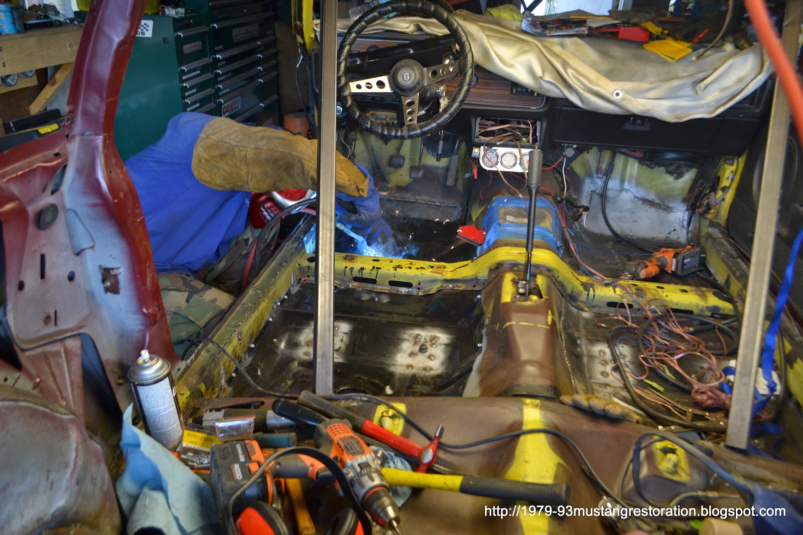 Fox Body Mustang Restoration Mustang Floor Pan Replacement