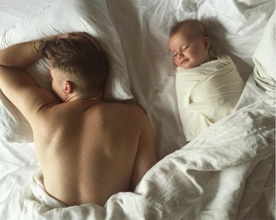 Macklemore Shares Cute Photo Of Him And Baby Daughter Napping Together