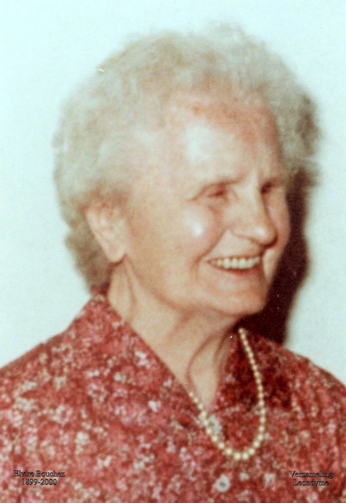 Bidprentje, Elvire Bouchez 1899-2000 Bidprentje, Elvire Bouchez 1899-2000