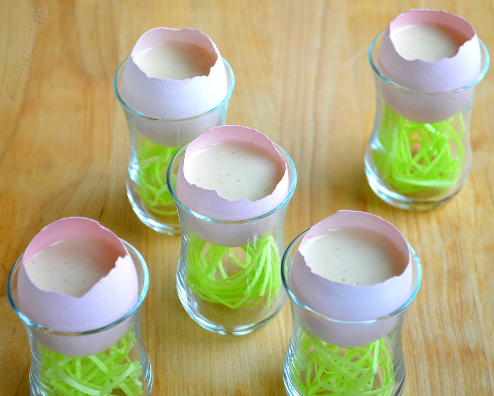 Panna Cotta in Egg Shells (vegetarian) Searching for Dessert