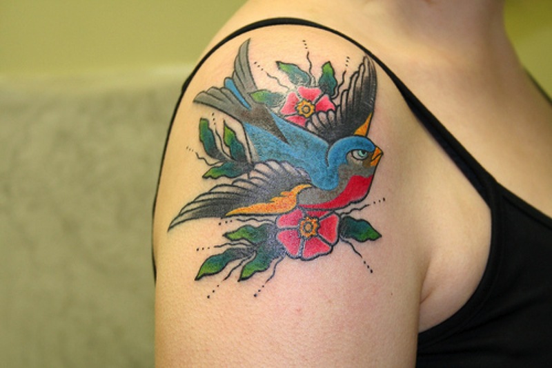 Bird tattoo designs are generally historical designs on the globe and these