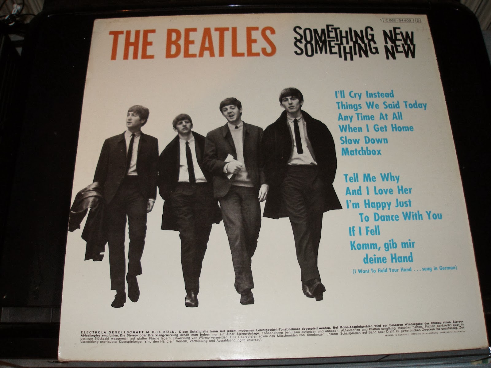 WOLFEES GRAMOPHONE "SLOW DOWN/MATCHBOX" THE BEATLES ODEON LP 04 600 P