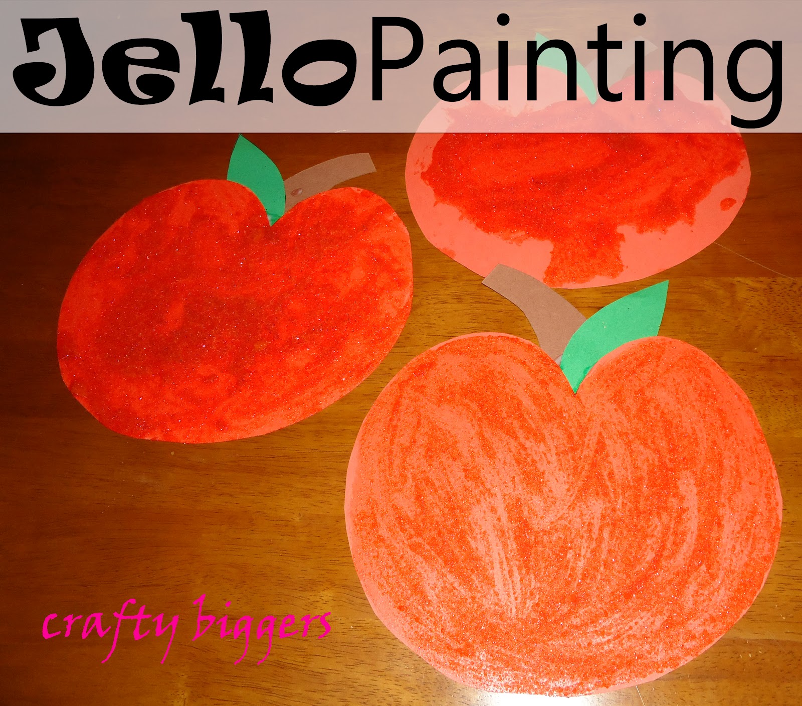 Crafty Biggers Jello Painting