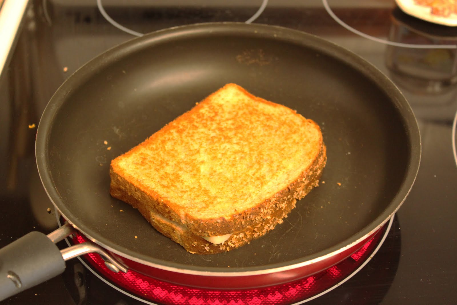 Mama Bear Gets Chatty Grilled Monterey Jack Cheese Sandwich with a
