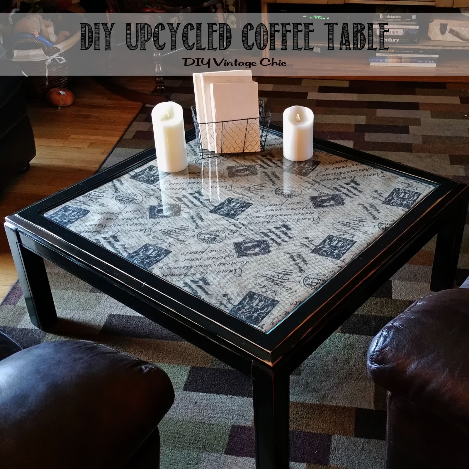 DIY Vintage Chic DIY Upcycled Coffee Table