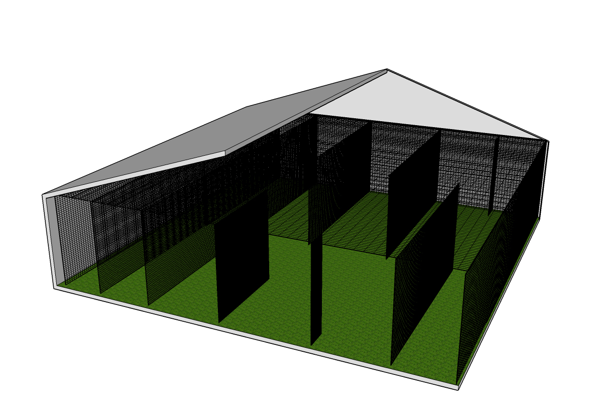 Batting Cage Nets Custom Giant Sized Batting Cage with sliding