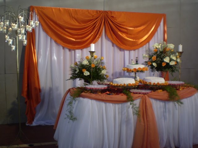 mesa de bolo de noiva
