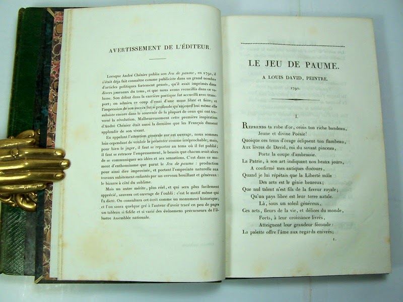 Librairie ancienne et autres trésors...: André Chénier, 25 juillet 1794…