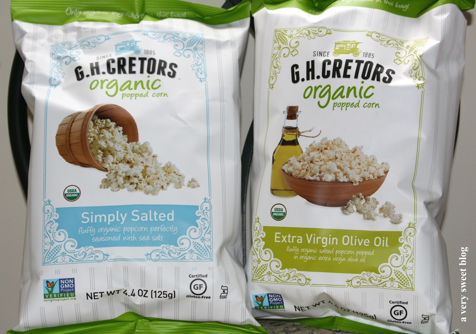 G.H. Cretors Organic Simply Salted And Extra Virgin Olive Oil Popped